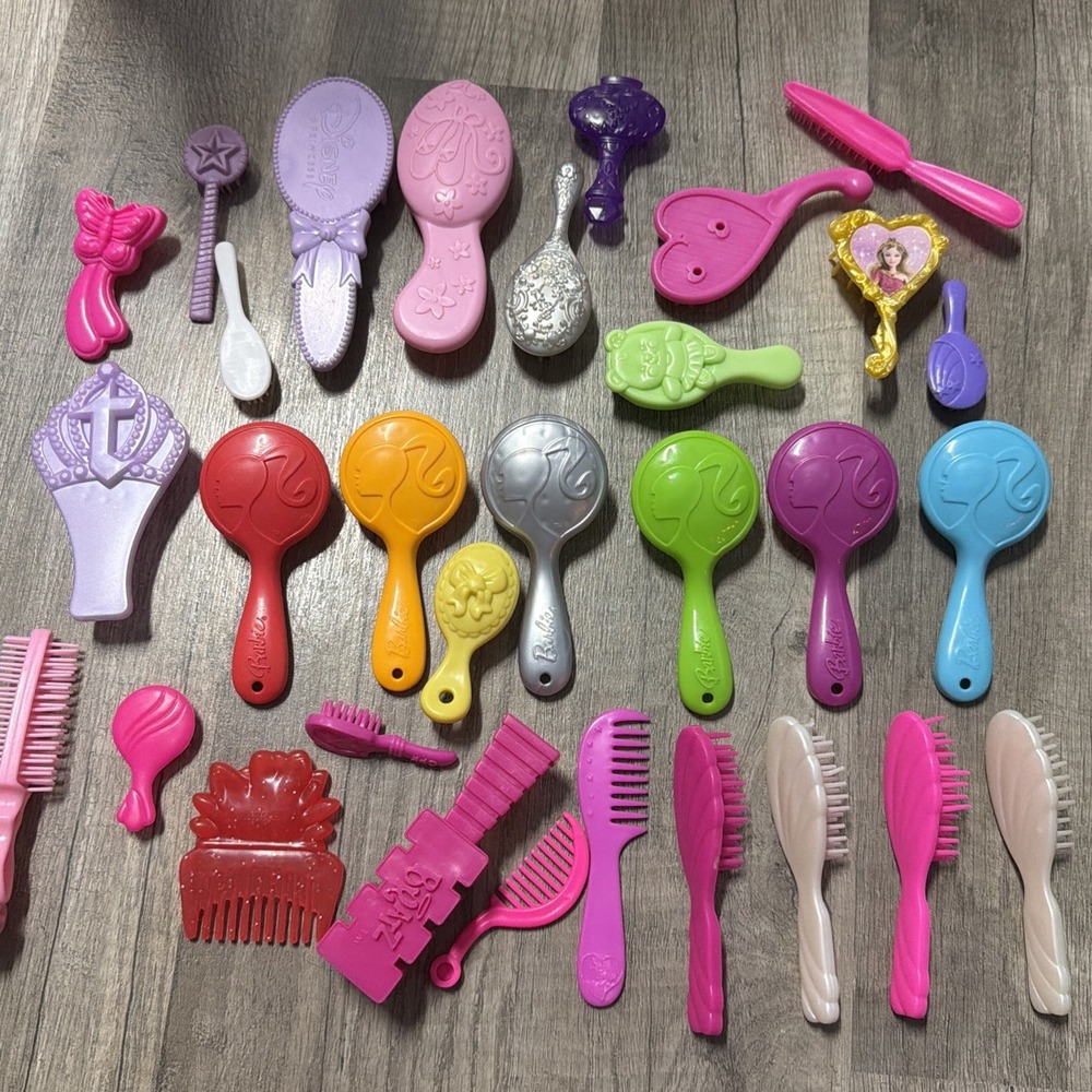 Lot of Barbie Doll Brushes Combs Mattel Vintage 90's Y2K